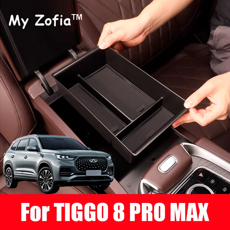 

For CHERY TIGGO 8 Pro Max 2023 2024 2025 Car Armrest Storage Box Center Console Organizer Center Console Interior Accessories