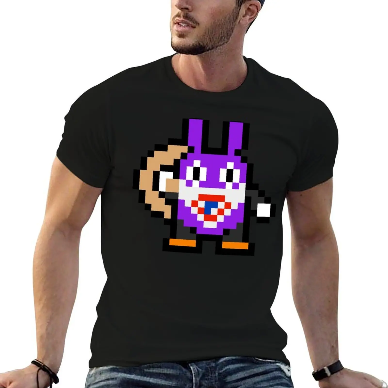 

Pixel Nabbit T-Shirt cotton t shirts man 100% man graphic t shirt T-Shirt