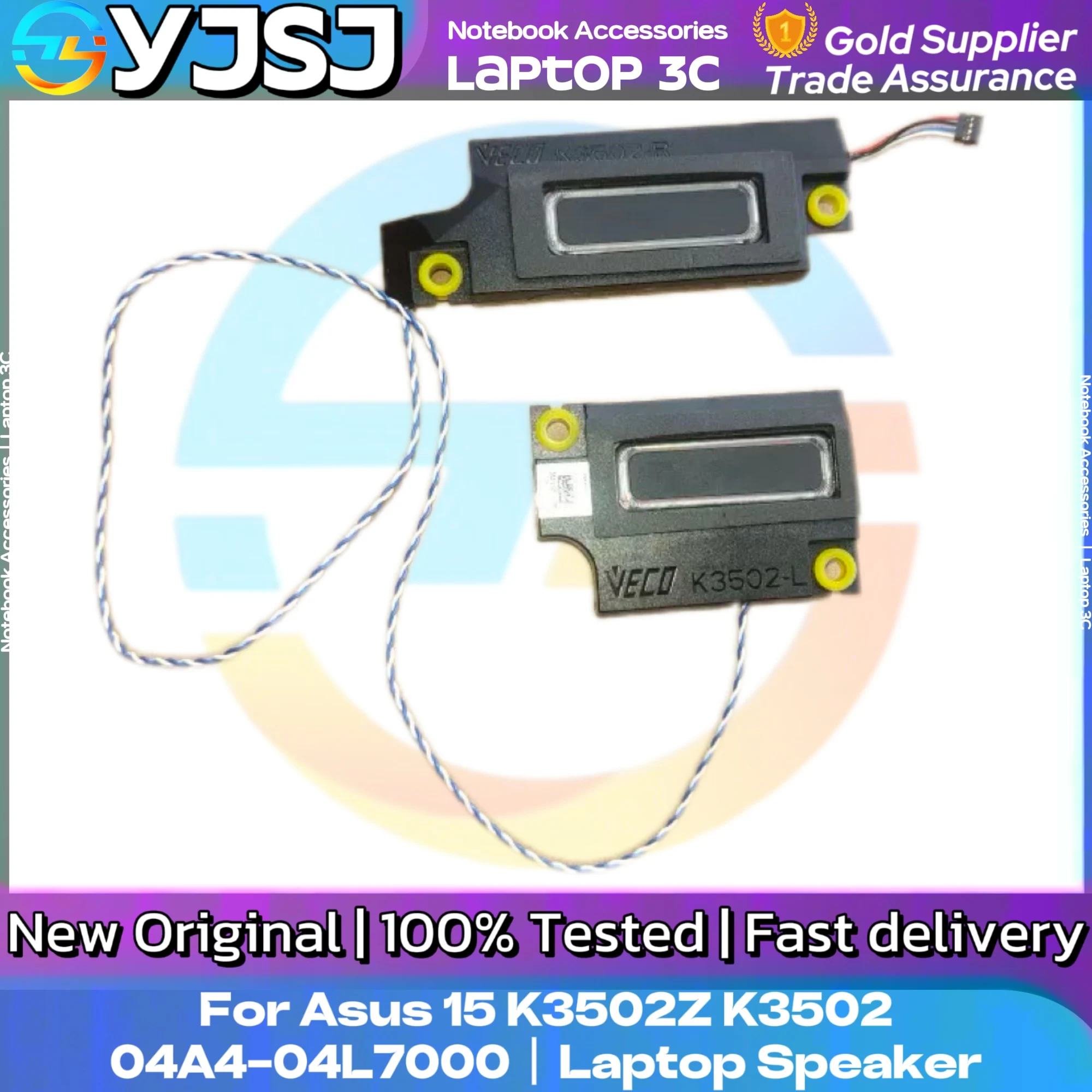 

Новый оригинальный аудиодинамик для ноутбука Asus 15 K3502Z K3502, встроенный динамик, аудиосистема 04A4-04L7000, динамик для ноутбука