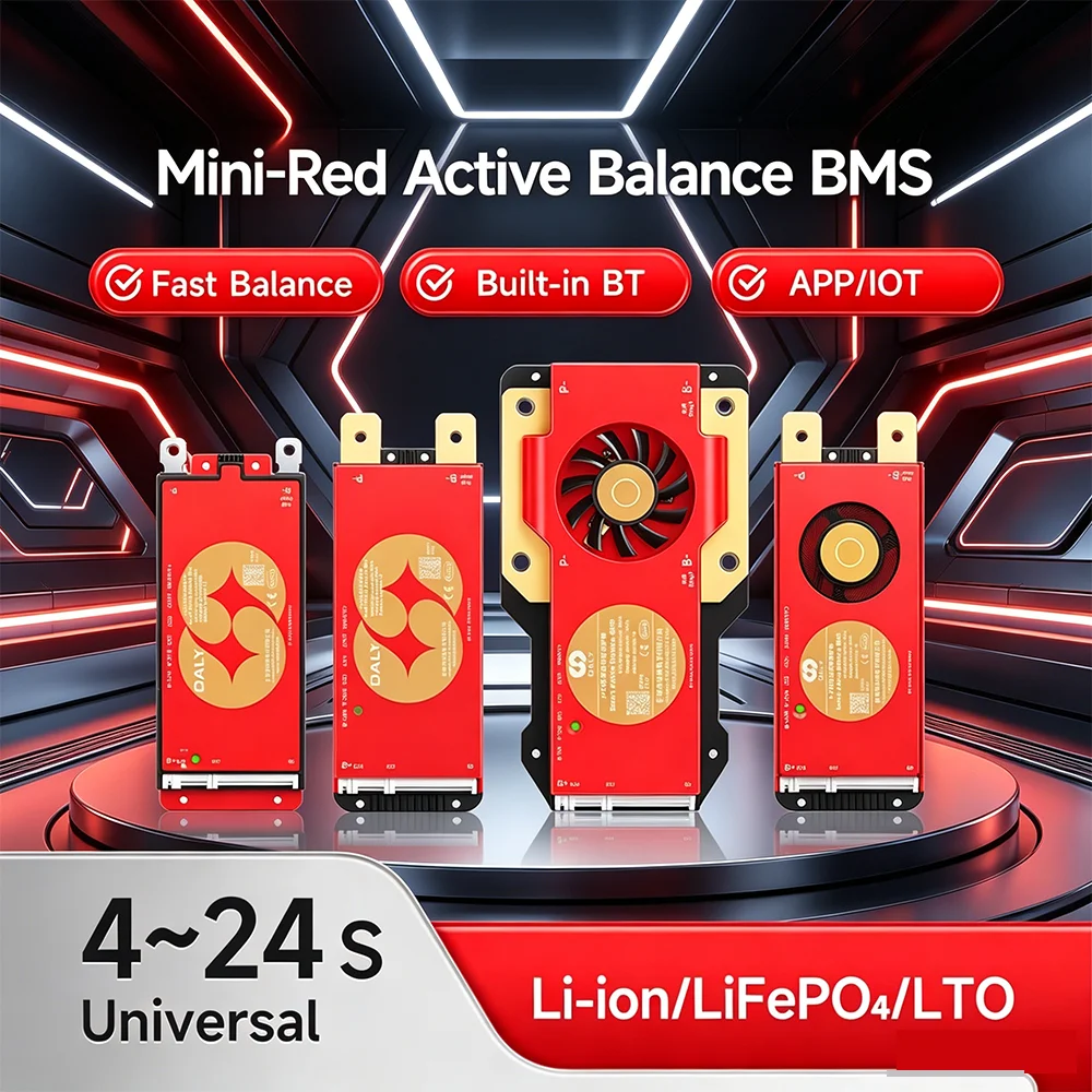 dalyスマートbmsアクティブバランスbms-4s-12v-8s-24v-16s-48v-40a-150a-lifepo4-32v-li-ion-37v-ltoバッテリー-bluetooth電動自転車