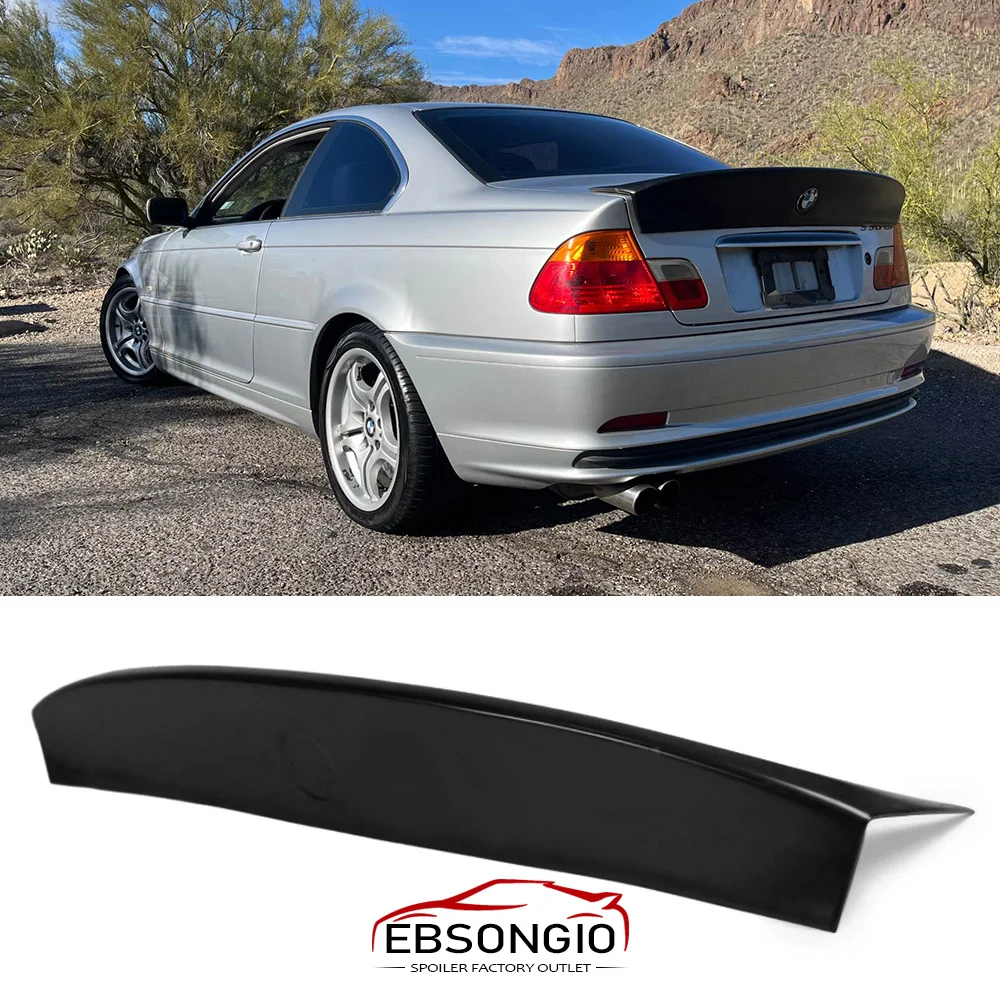 

Rear Trunk Spoiler for BMW E46 3-Series Coupe 2DR 1998-2006 CSL Style Black ABS