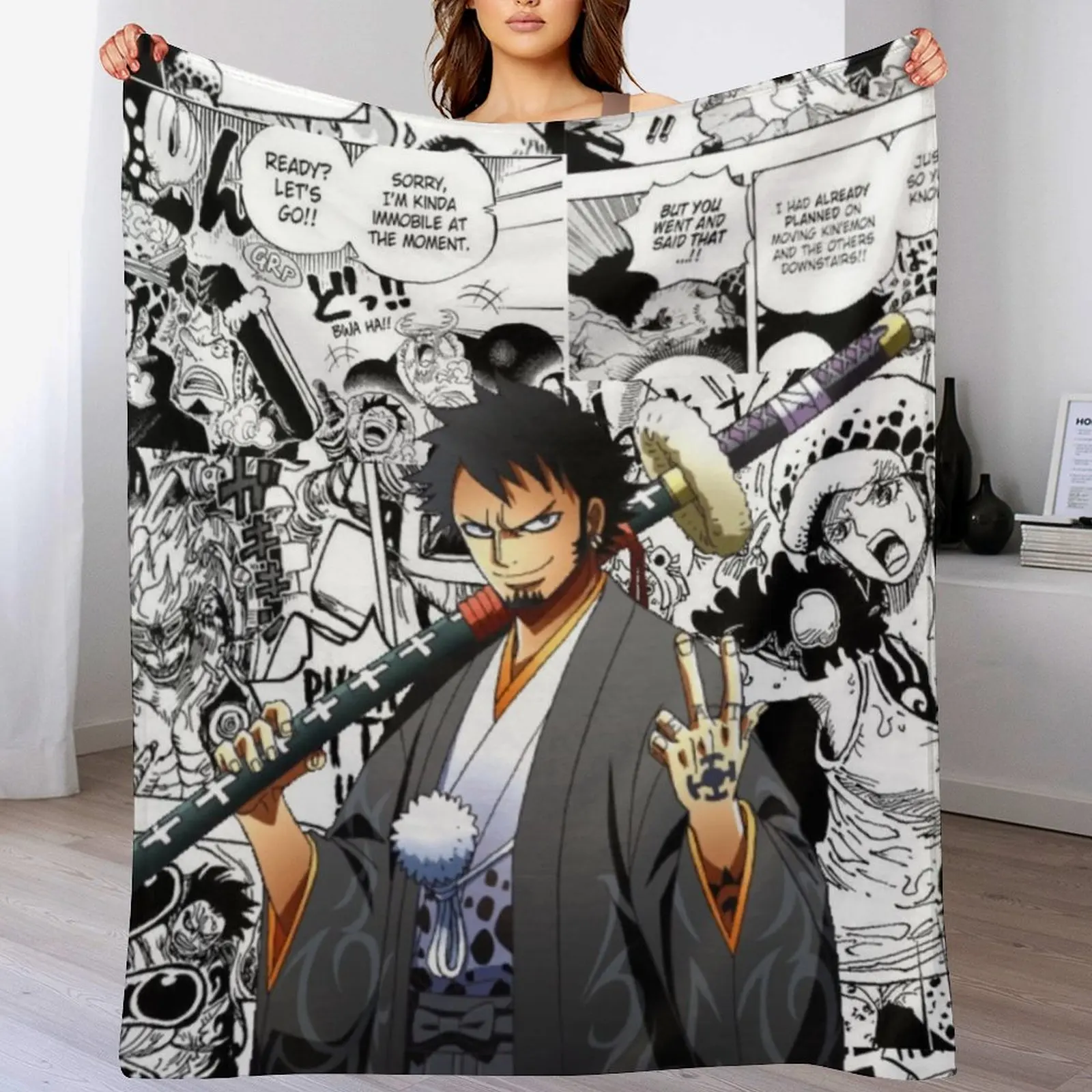 

Trafalgar Law Throw Blanket Bed covers Decorative Sofas Blankets