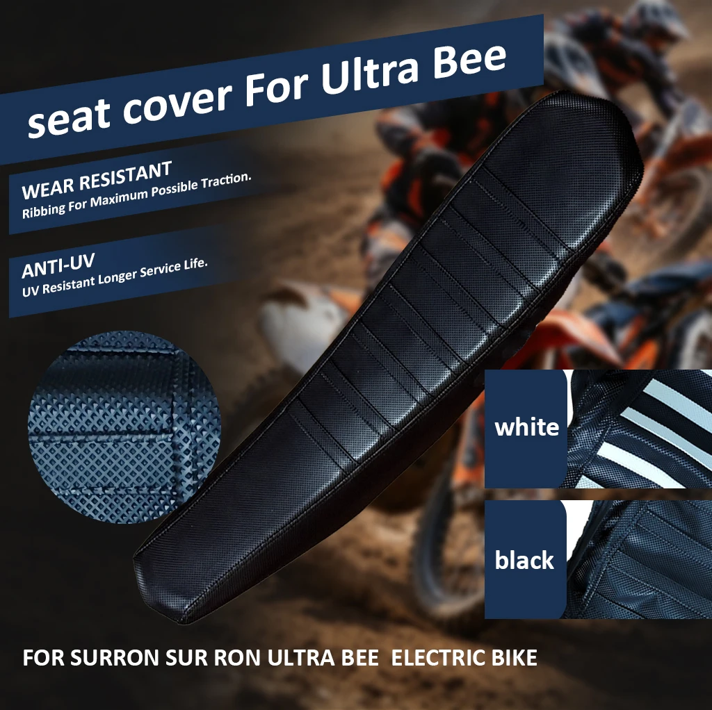 

Motorcycle Pro Ribbed Rubber Gripper Anti-Slip Seat Cover Breathable Waterproof For Ultra Bee Motorcycle Accessories