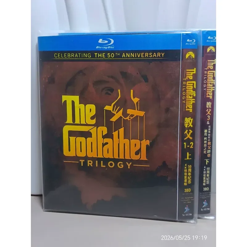 New Unopened Godfather Trilogy 50th Anniversary Edition Blu-ray Disc 80 Free Shipping