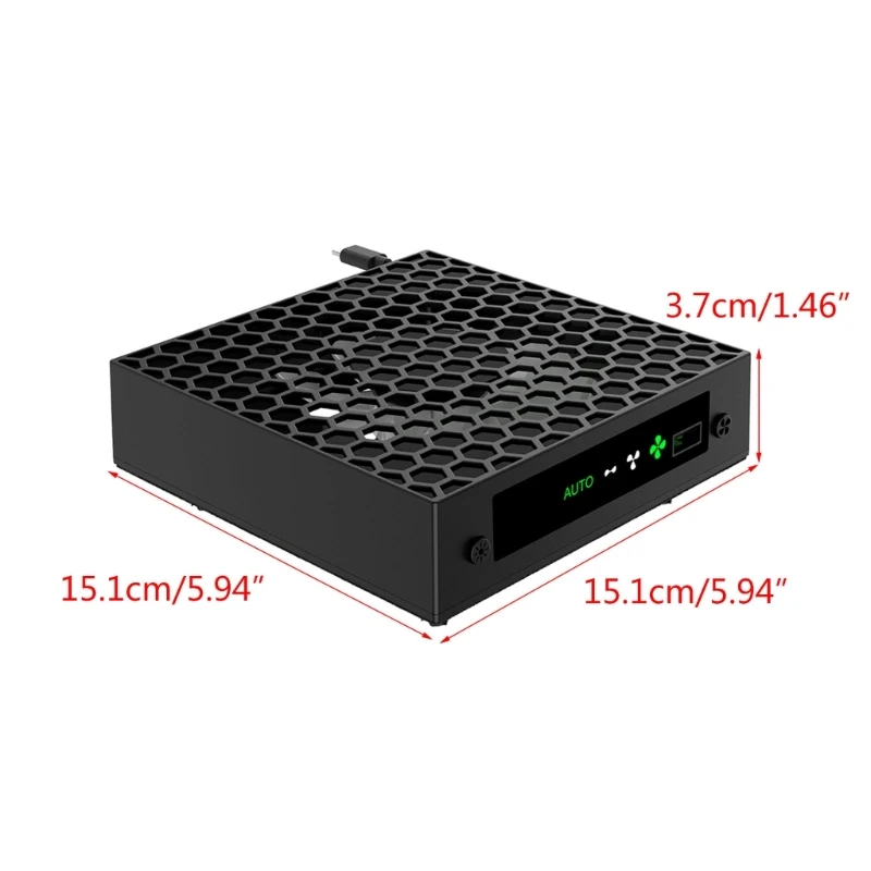 2023 新しい冷却システム速度調整可能な冷却ファン RGB ライトヘッドフォンホルダー USB エクステンダーポート冷却ファン付き