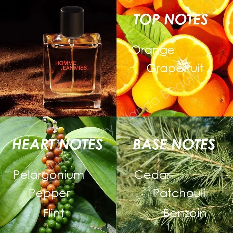 50ml Perfumy kolońskie dla mężczyzn Świeże Energetyczne Pikantne Fougere Ziemia Woody Tones Perfumy Długotrwałe Parfum Cologne Randki Dezodoranty