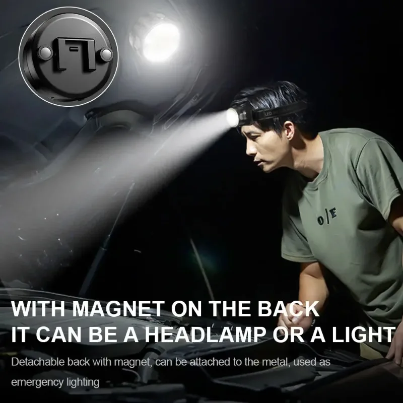 28 LED Mini Headlight USB Rechargeable Motion Sensor Headlamp Portable Fishing Camping Outdoor Head Lamp Work Flashlight