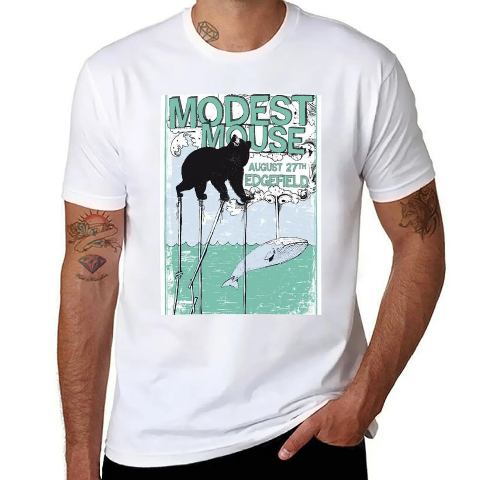 

Modest Mouse Bear Edge Field T-Shirt man t shirts cotton man t shirts for men cotton t shirt man T-Shirt
