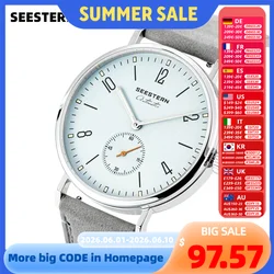 SEESTERN 2024 New Men Watch Automatic Business Wristwatches ST1701 Movement Ultra Thin Clock Top Brand Luxury  Fashion Casual