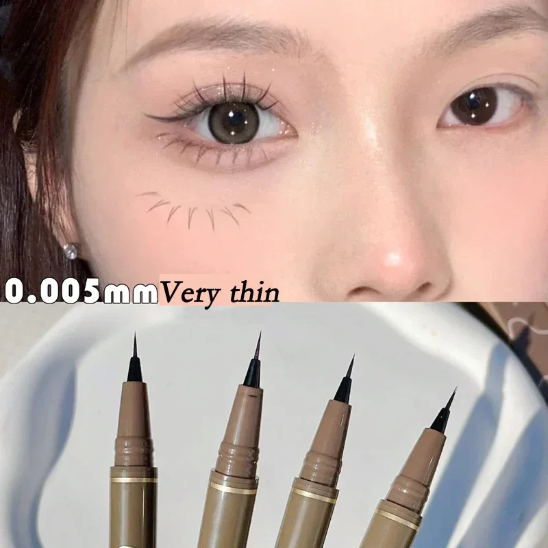 New 4 Colors Waterproof Liquid Eyebrow Easy To Color Sweat-proof Eyebrow Pen 0.005MM Ultra Thin Head Eye Makeup Cosmetic 2024