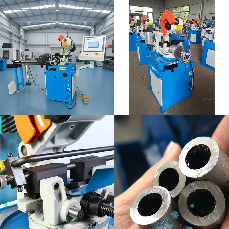 Semi-automatic Pipe Cutting Machine Circular Cold Saw for Stainless Steel Carbon Steel Metal Pipes High Precision