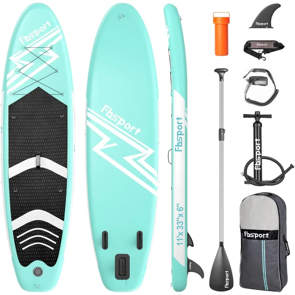 

11' Premium Stand Up Paddle Board, Yoga Board with Durable SUP Accessories & Carry Bag | Wide Stance, Surf Control