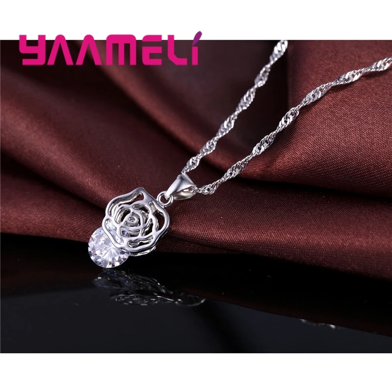 24 Designs Cubic Zirconia CZ Crystal Pure 925 Sterling Silver Jewelry Sets Accessories for Women Engagement Wedding Anniversary