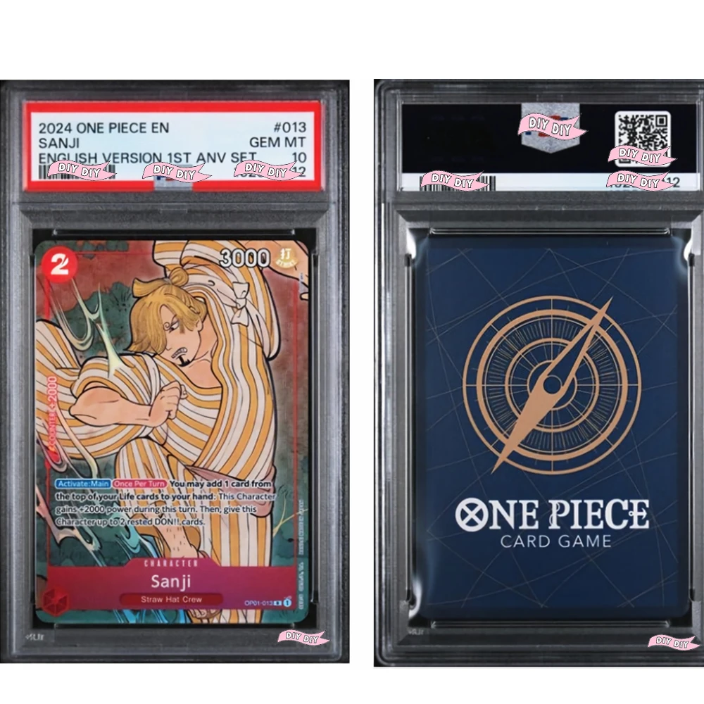 DIY ONE PIECE SAN JI ENGLISH VERSION 1ST ANNIVERSARY SET #013 10 Points Rating Gift Display Copy Card