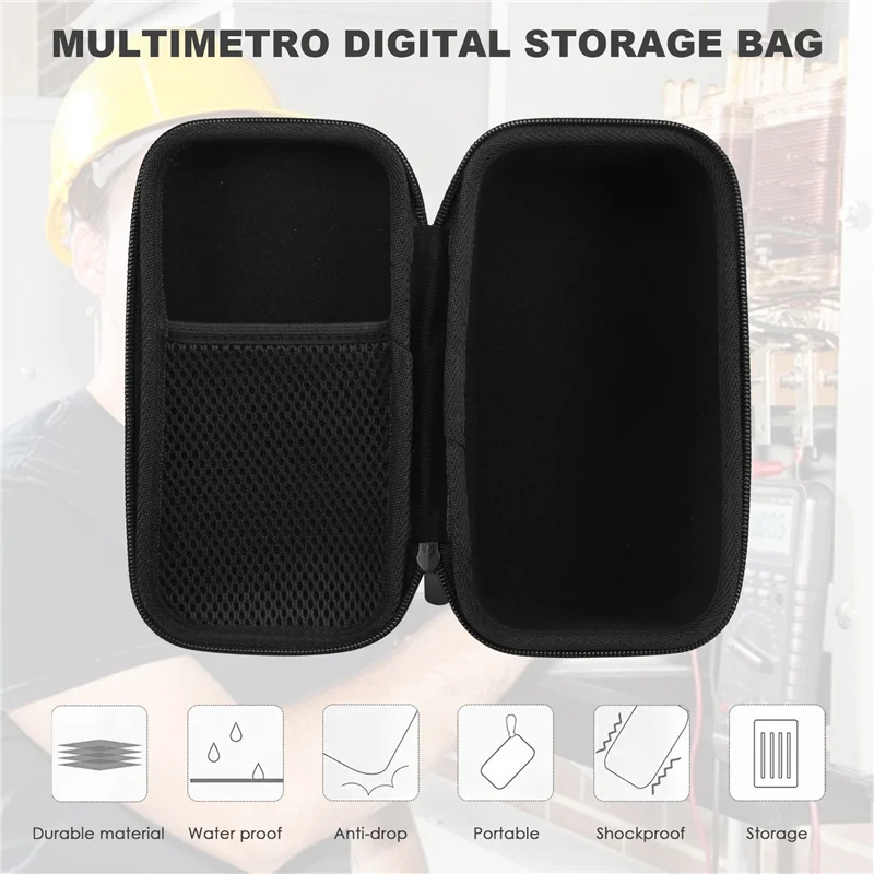 AED5-Hard Travel Case Replacement For KAIWEETS Digital Multimeter, TRMS 6000 Counts Volt Meter Auto Ranging Storage Bag