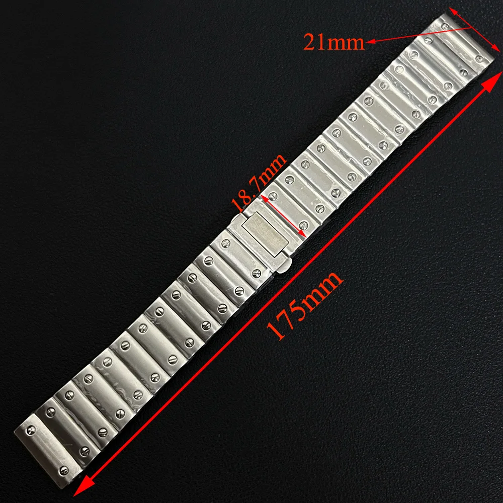 Cassa NH35 da 38 mm, cinturino quadrato in acciaio inossidabile, quadrante da 27 mm, movimento NH35 resistente all'acqua