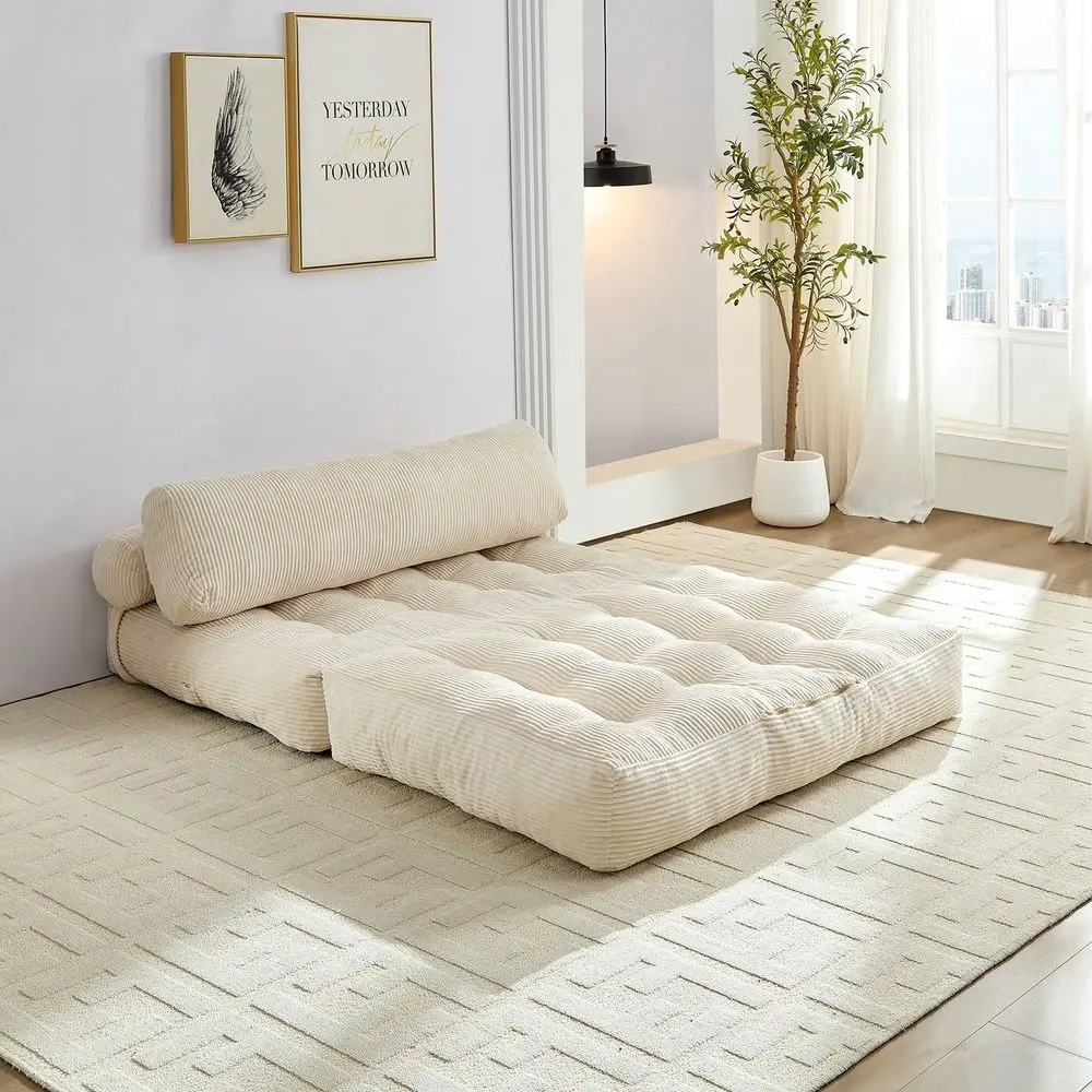 Sofa Bed, Convertible Sleeper Chair With Pillow Back Support, Twin Size FullSize Portable Fold Out Chair Bed, Comfy Floor Sofa view 2
