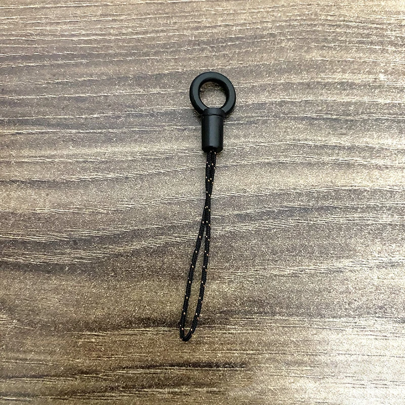 صغير أسود الحبل حبل رئيس مشبك DIY الهاتف المحمول قذيفة ملحق العالمي الهاتف الحبل