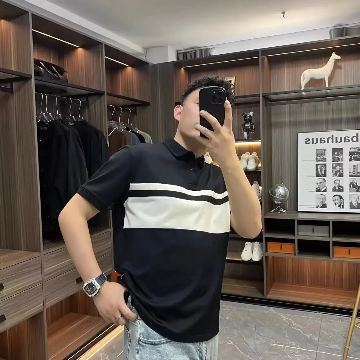 

Foufurieux Высококачественная модная рубашка-поло с коротким рукавом, мужские топы, летние новые простые деловые свободные повседневные футболки с короткими рукавами для мужчин