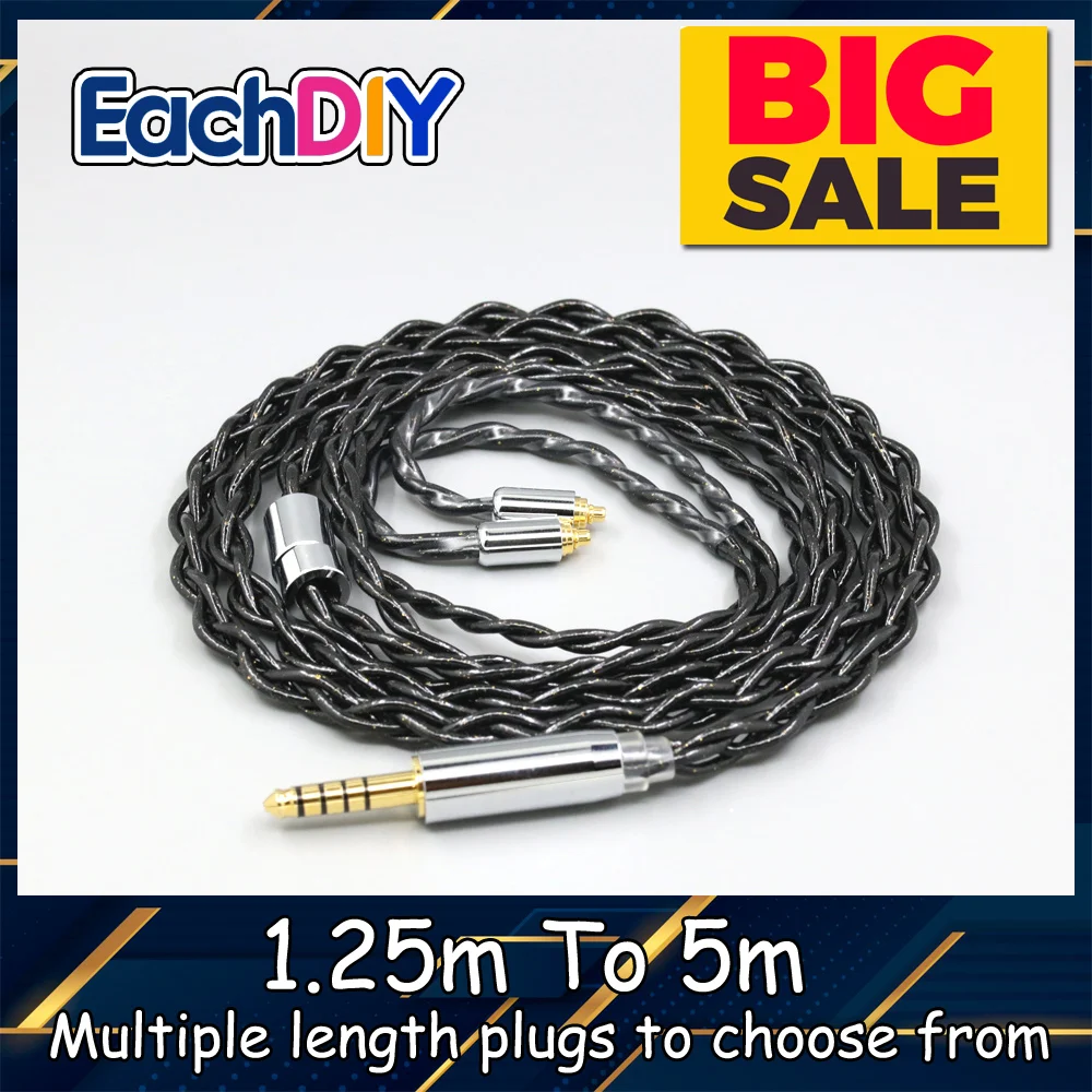 

99% Pure Silver Palladium Graphene Floating Gold Cable For AKG N5005 N30 N40 MMCX Earphone LN008341