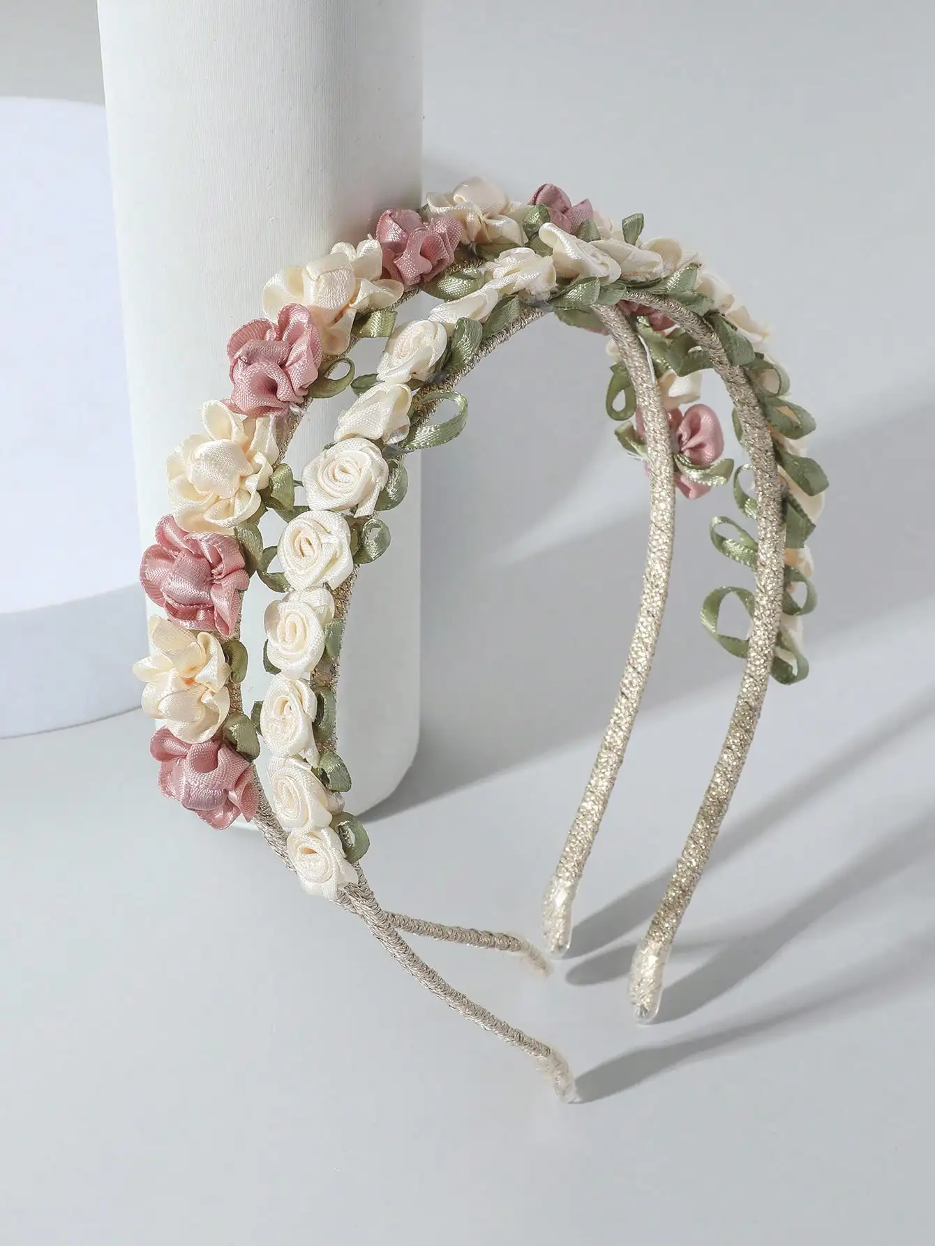 

2 шт. железные повязки на голову с цветочным принтом в стиле бохо, цветочные аксессуары для волос ручной работы, подходят для всех сезонов, для женщин, повязки для волос, обручи для волос