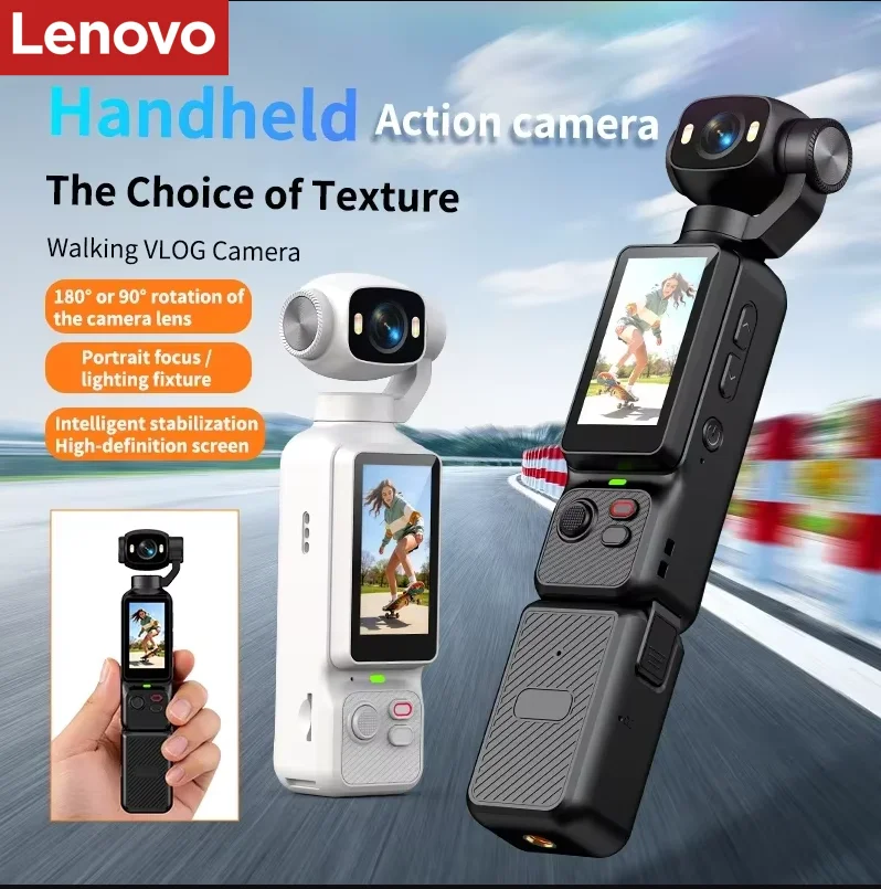 Outdoor Lighting Video - Lenovo 4K Handheld Gimbal Action Camera