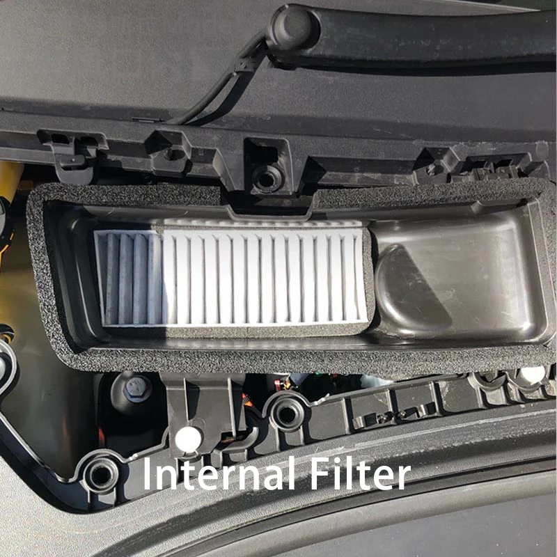 Cubierta de filtro de admisión de aire para Tesla Model 3, Protector antibloqueo de ventilación de entrada de flujo de aire, accesorios de coche,