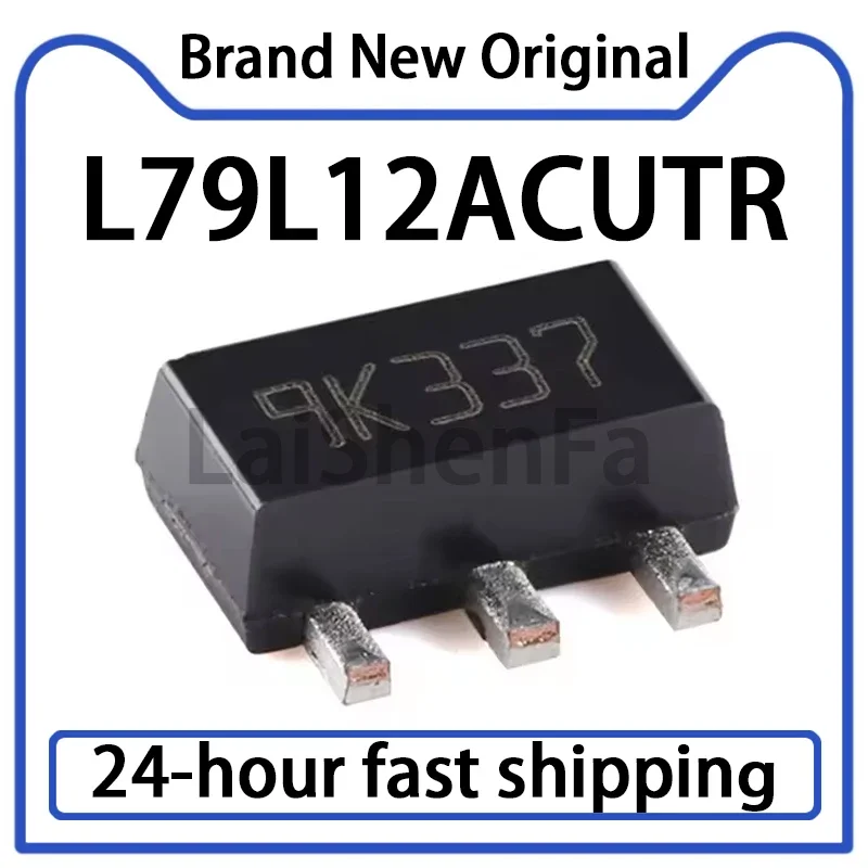 10PCS L78L12ACUTR L79L12ACUTR SOT-89-3 0.1A Negative Voltage Regulator Chip in Stock