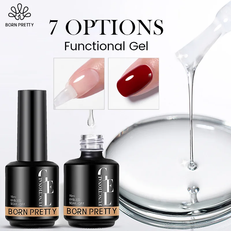 Ensemble de Gel fonctionnel pour Nail Art, couche de Base, revêtement en cristal, couche de finition mate, vernis Gel de base longue durée à séchage rapide