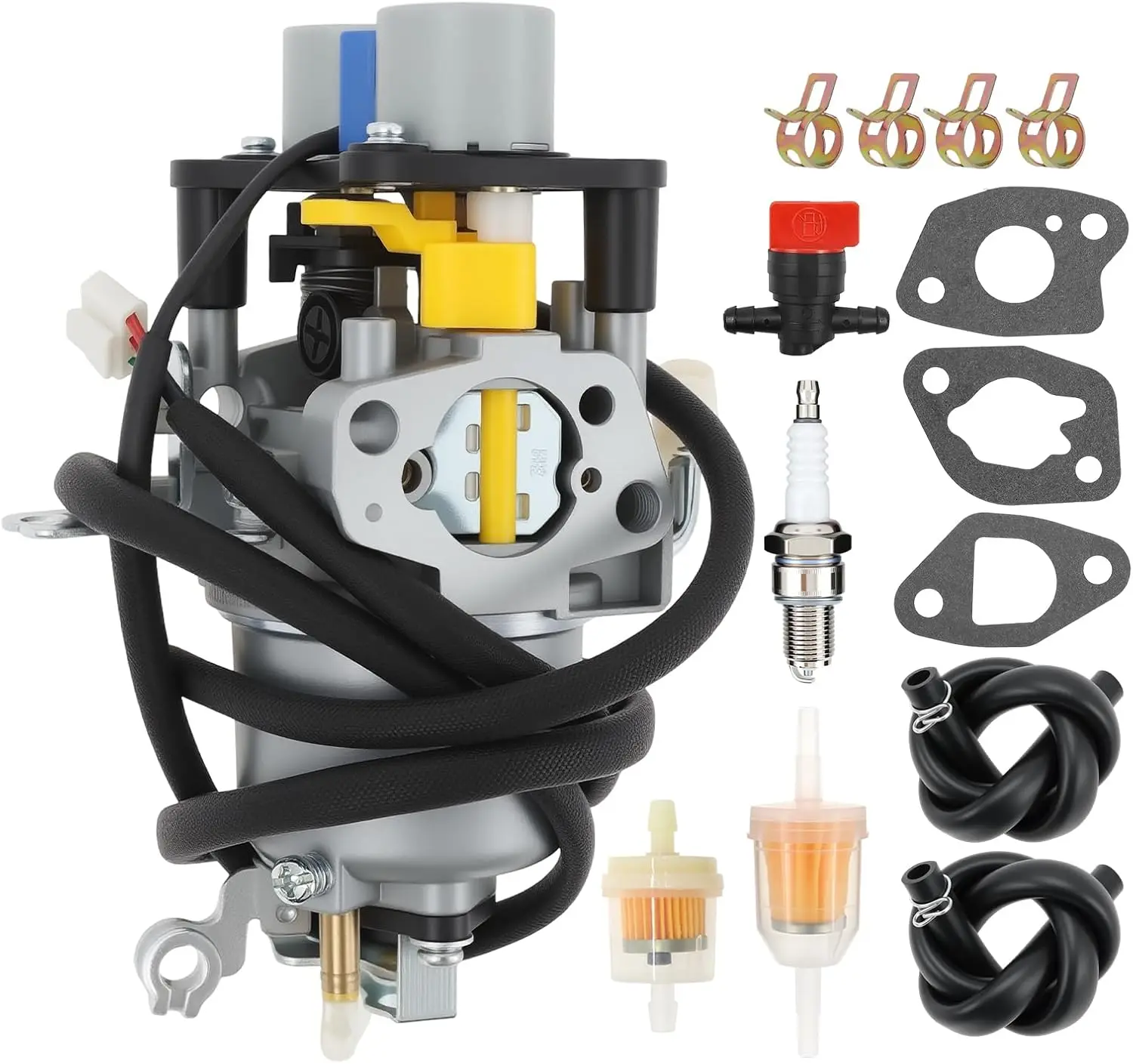 Carburetor Rebuild Kit for Huayi Predator 5000W Dual-Fuel Inverter Generator Replace 71367 70143 Carburetor Repair Part