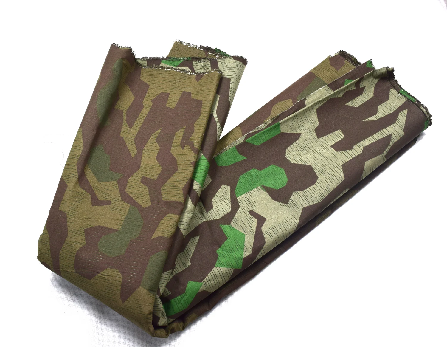 Camouflage REVERSIBLE GERMAN Cosplay ARMY SPLINTER CAMOUFLAGE FABRIC COTTON