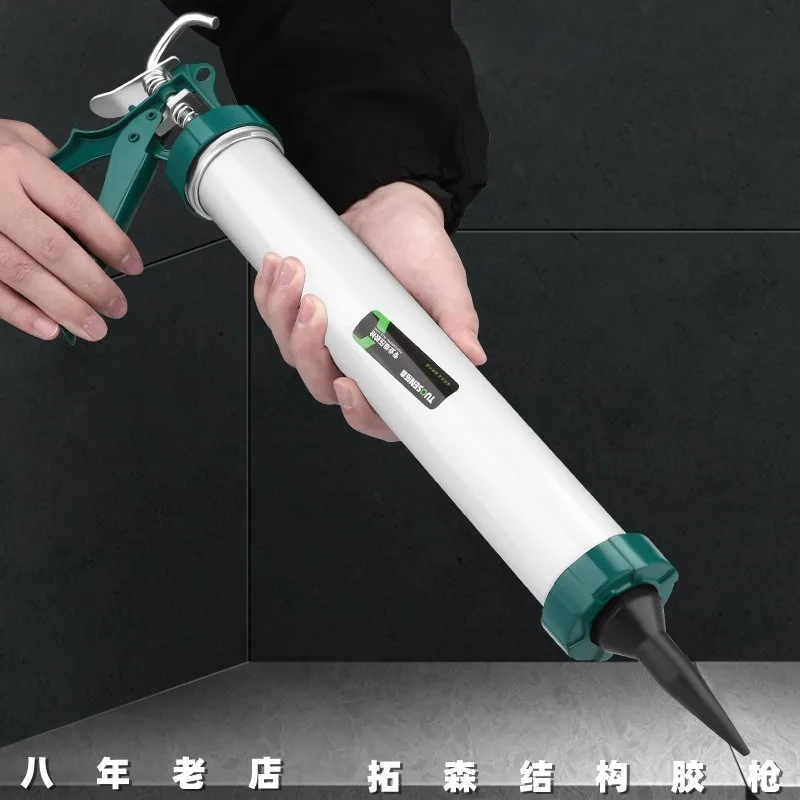 Manual Caulk Gun Aluminum Labor Saving Structural Sealant Applicator Soft Glue Gun For Tile Grout Filling Work