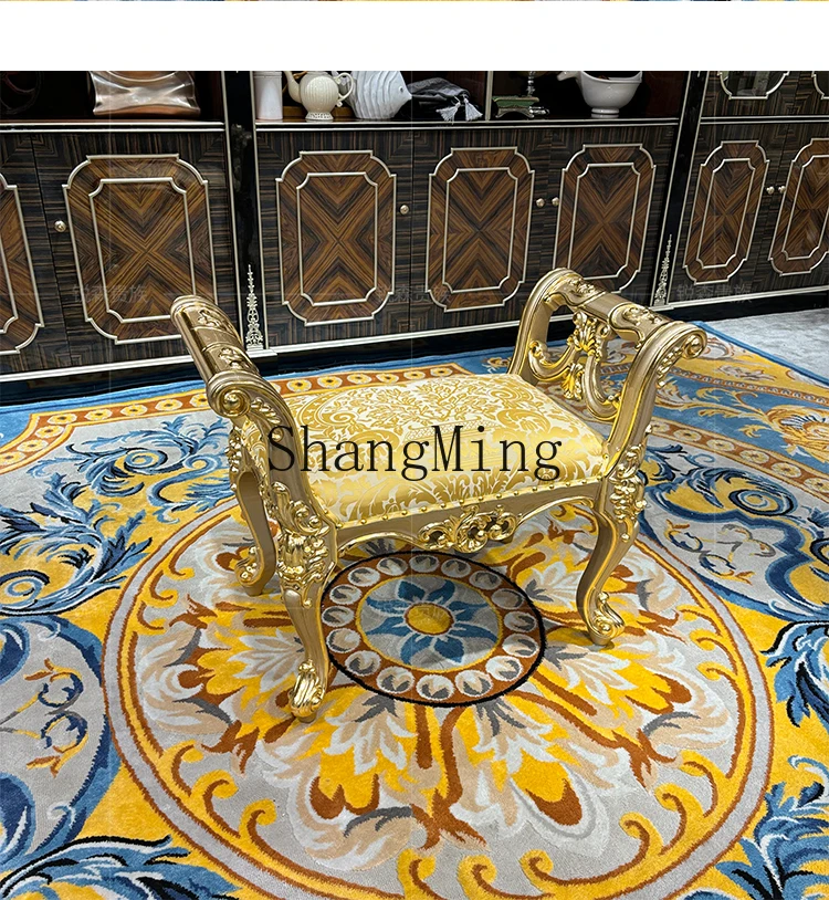 CL pedal, solid wood shoe changing stool, champagne lazy chair, bedroom end stool
