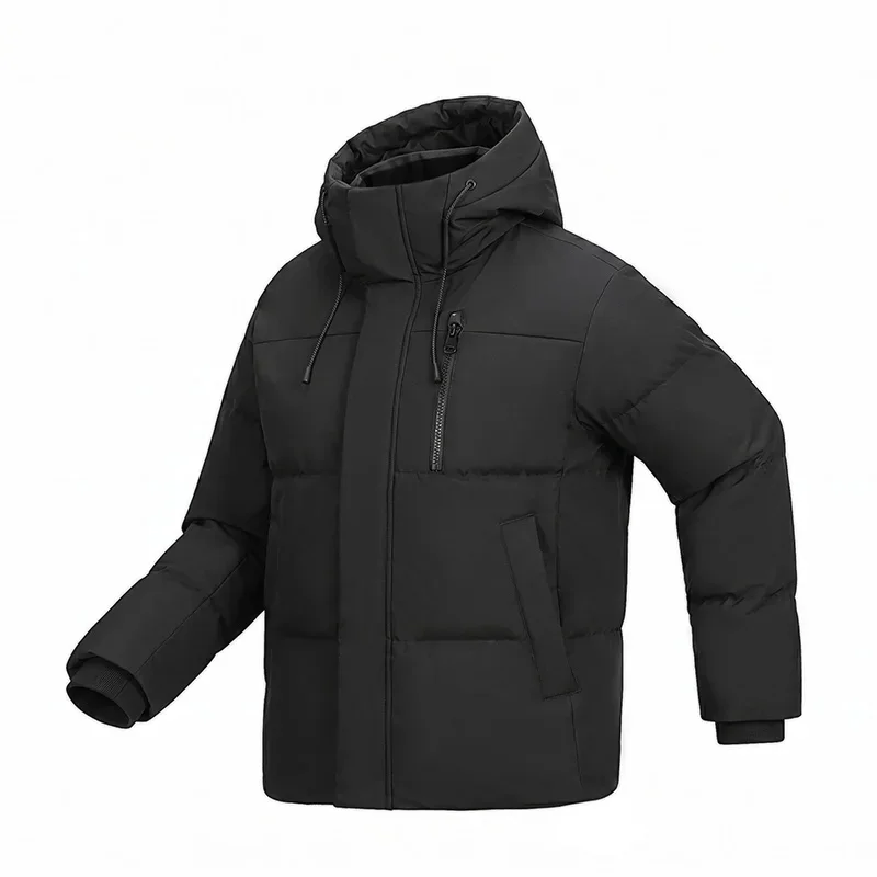 Chaquetas de plumón para hombre, con capucha, de estilo informal, ideales para senderismo en invierno, para actividades al aire libre, con forro grueso y cálido, para acampar, de diseño moderno y cómodas, ropa de hombre, nuevo estilo.