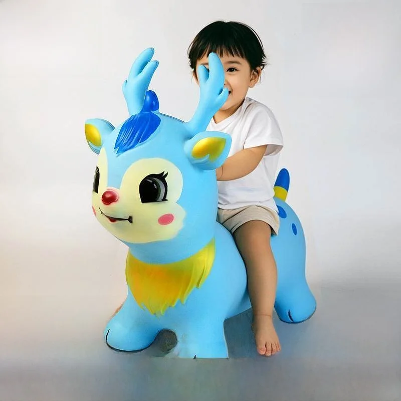 

Резиновая игрушка Iatable для девочек, детская игрушка с оленем, эластичная резиновая качающаяся игрушка, детские игры на открытом воздухе