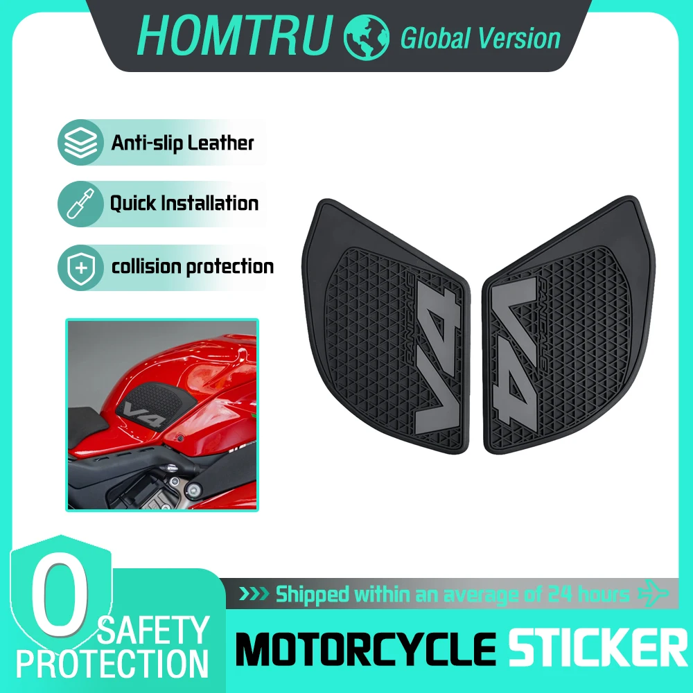 

For DUCATI Panigale V4 2023-2024 motorcycle modification anti slip grip side fuel tank pad decoration