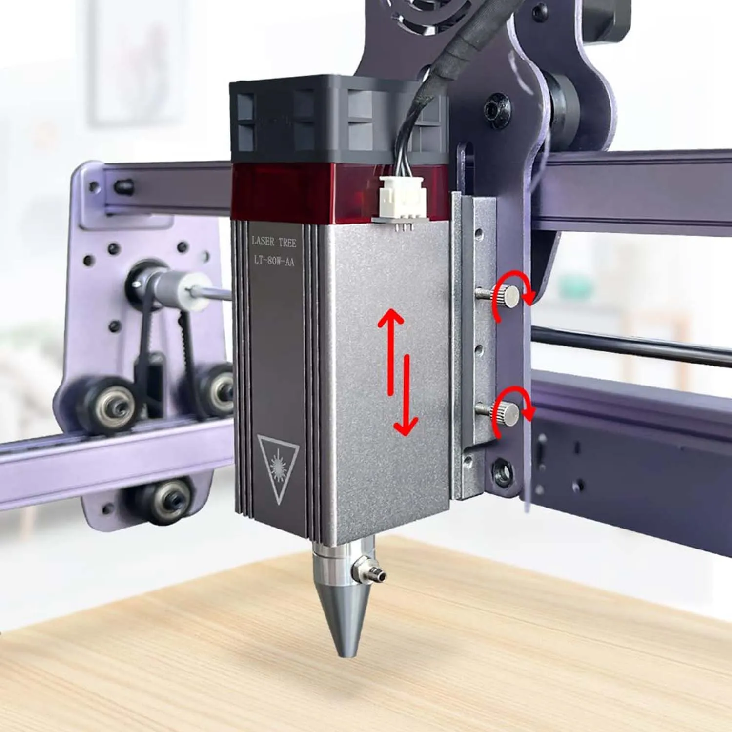 ZBAITU modulo Laser testa supporto di montaggio fisso Base staffa regolabile per incisore CNC taglio parti di macchine per la lavorazione del legno