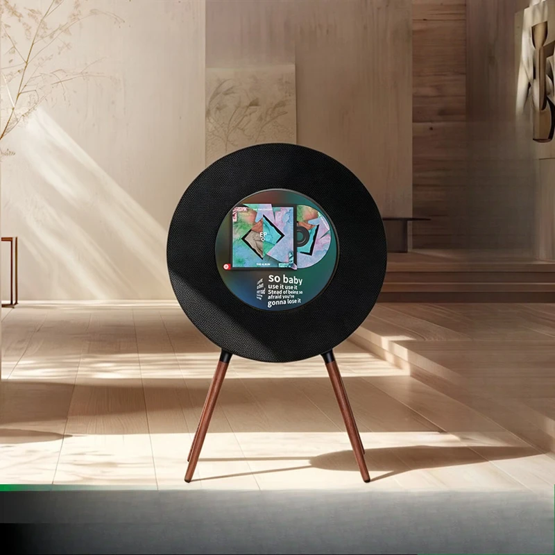 R1 record lyrics speaker wireless bluetooth home stereo vinyl floating subtitles living room bedroom NetEase cloud birthday gift