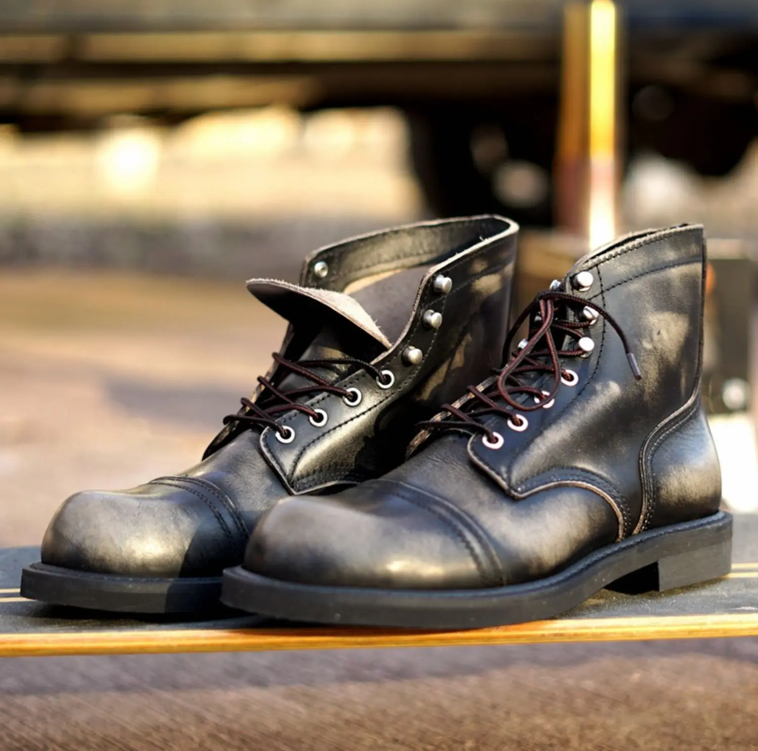 

Новые мужские рабочие ботинки Goodyear со рантом из воловьей кожи, прочные
