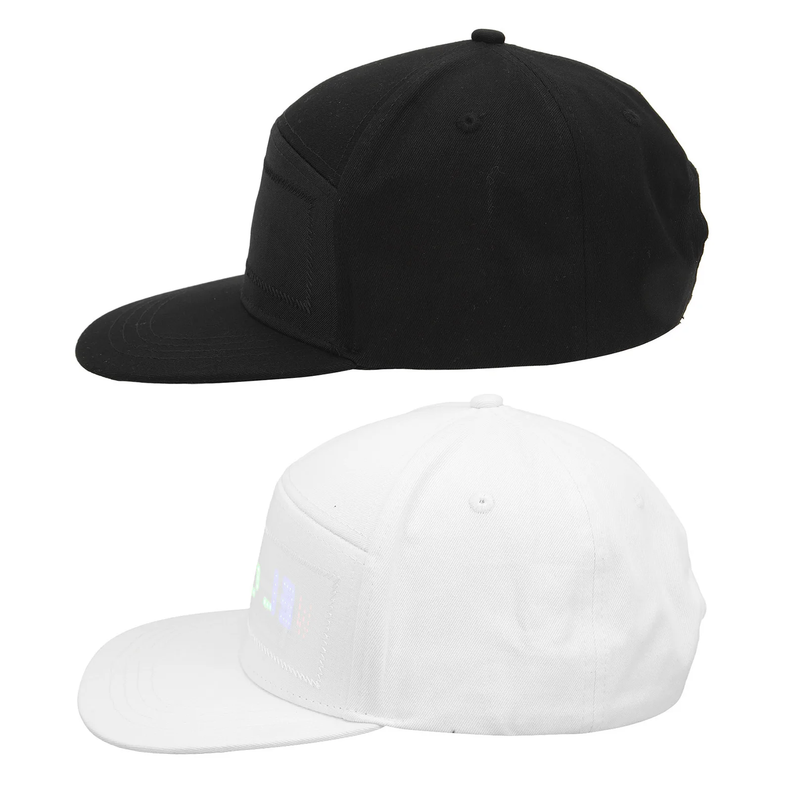 Cappello LED colorato modificabile con controllo APP Bluetooth programmabile per carnevale da concerto all'aperto