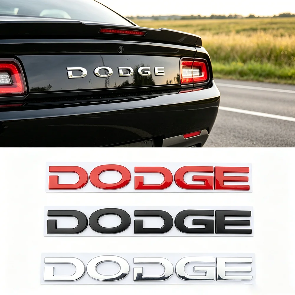 Durango Letters 3D Metal DODGE Letter Emblem Badge for Dodge Challenger Charger RAM ...
