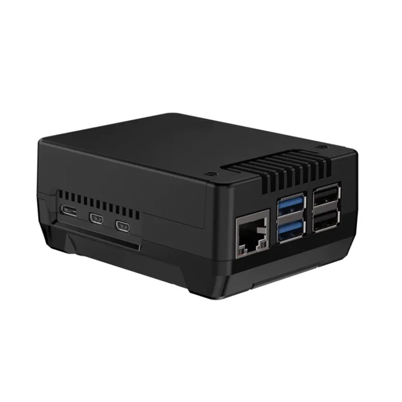 

Upgraded NEO 5 M.2 NVME PCIE Case For Raspberry Pi 5 With PWM Fan Built-In Heatsink For SSD Boot Pi 5 From M.2 NVME Drive