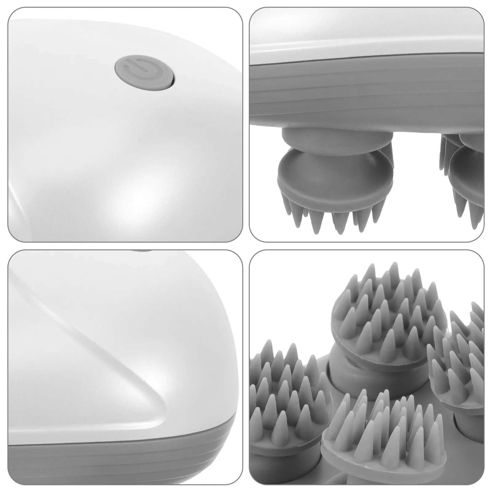 

Portable Electric Head Massager Scalp Massage Tool Waterproof Dual Use ABS Material Ergonomic Design Safe Comfortable