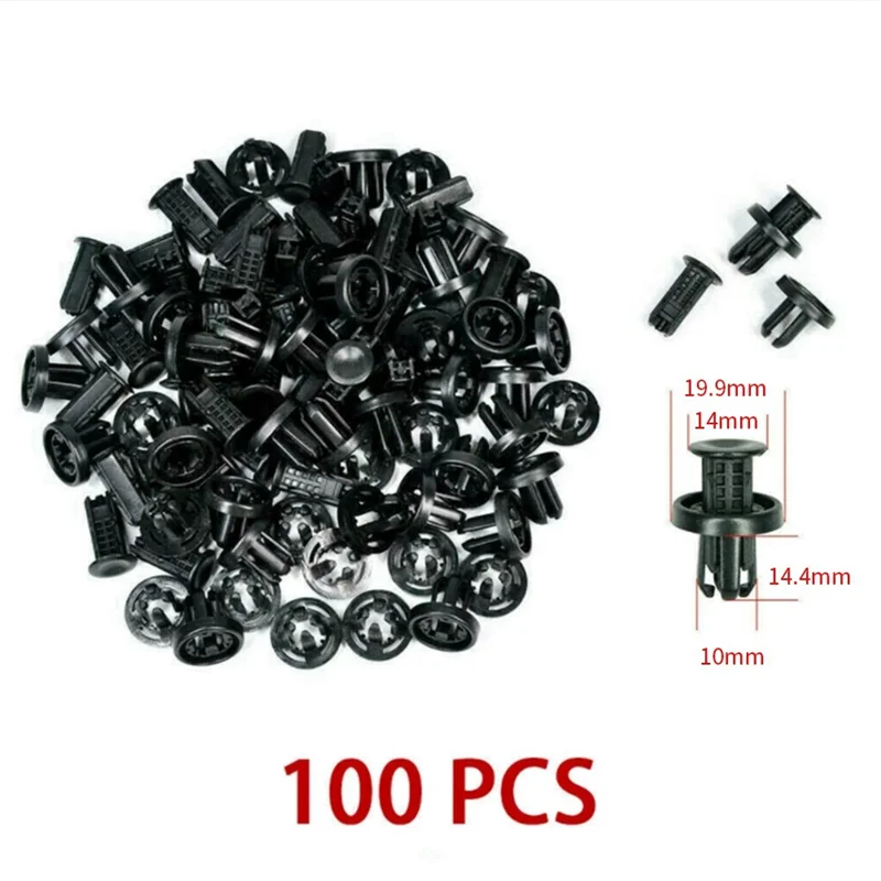 100Pcs Clips 91505-TM8-003 91505TM8003 Panel Retainer Fastener Kit Auto Plastic Clip