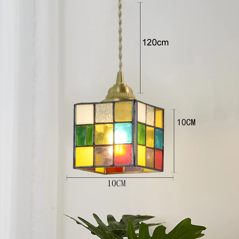 Retro glazen hangerverlichting Slaapkamerlampen Platteland Homestay Coffeeshop Klassieke Verlichting Plafond Kroonluchter Eetkamer Thuis plafondlamp hanglamp wandlamp woonkamer decoratie trap