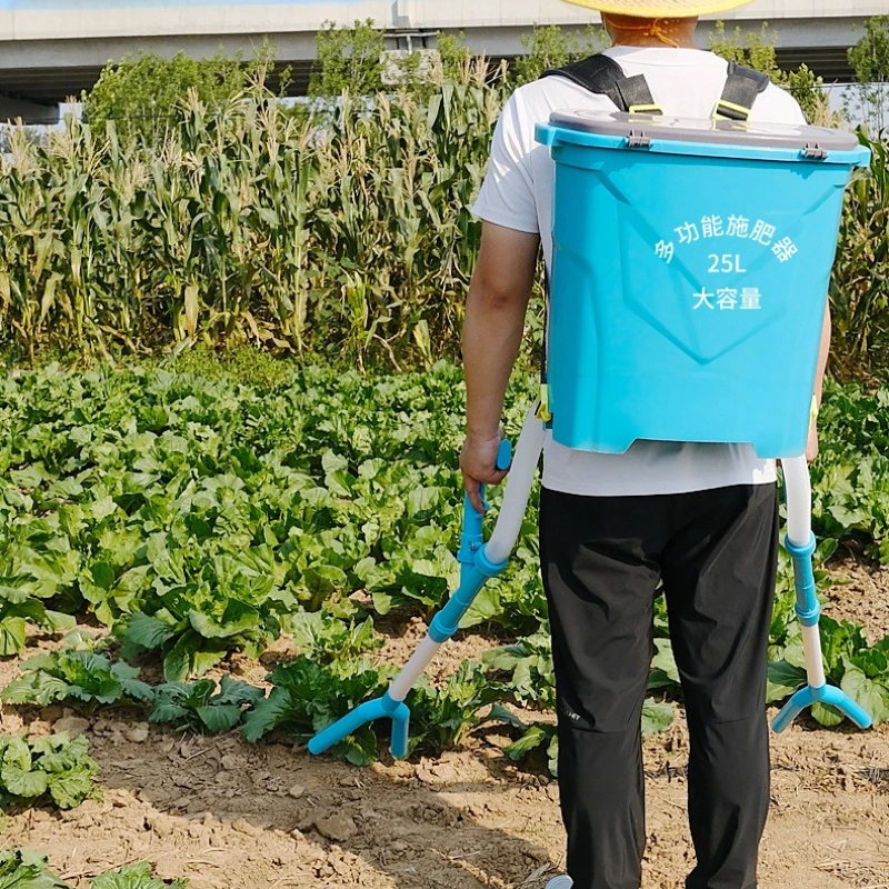 Back Mounted Fertilizer Spreaders Manual Vegetable Corn Feeder Agricultural Fertilizer Applicator Portable Fertilization Tools