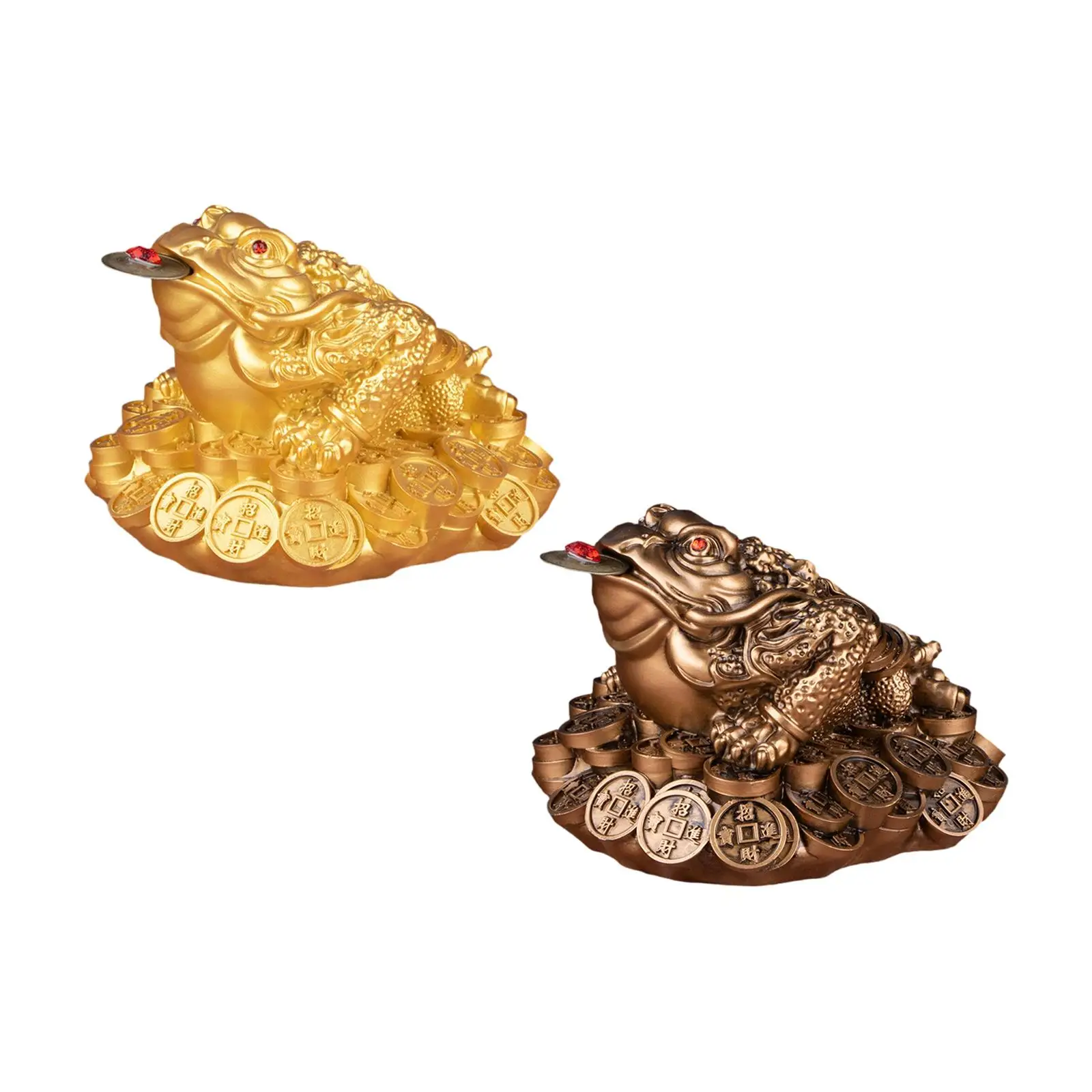 Feng Shui Wealth Fortune Toad Figurine for Restaurant House Warming Gift