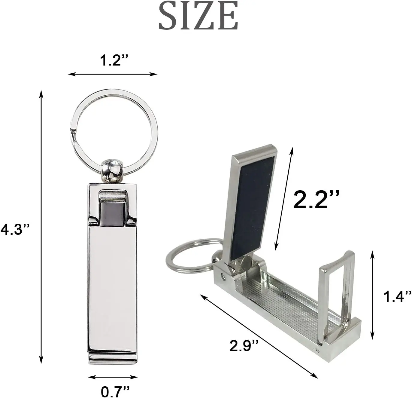 Gancio per portafoglio porta telefono portatile adatto per supporto per borsa pieghevole da tavolo, supporto per telefono maschio e femmina