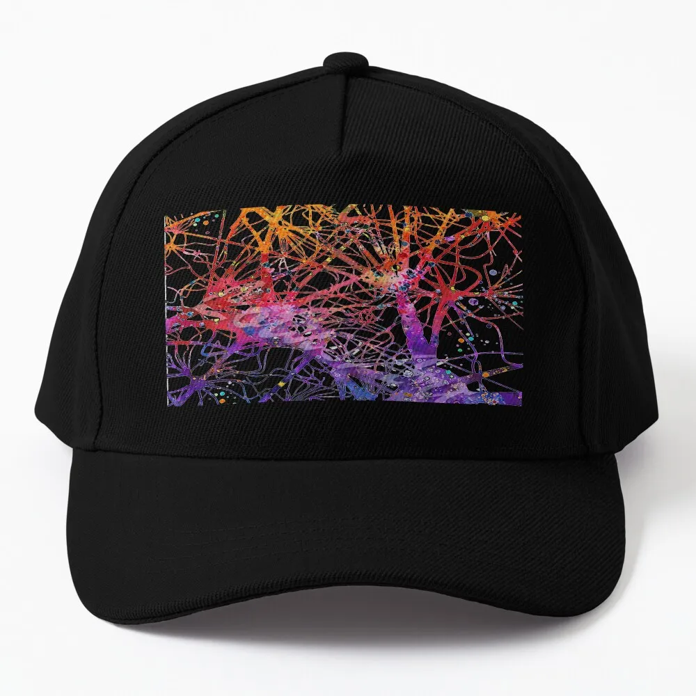 Mindgazing - Neuron and Astrocyte Spiral Baseball Cap Beach birthday western hats Male Men Golf Wear Women's