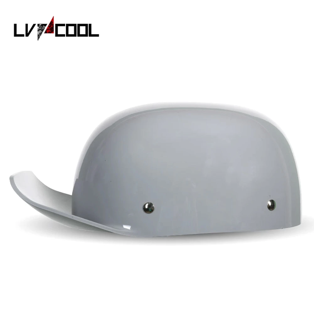 

LVCOOL 2023 Baseball Cap Helmet Motorcycle Helmets Summer Open Face Scooter for Cruiser Chopper Gangster Men Women E Type-XXL